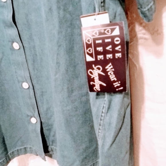 Chambray Shirt by Angelique - Picture 2 of 8